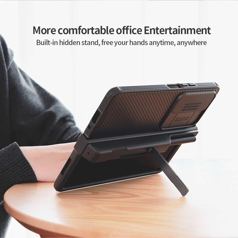 Nillkin CamShield Pro Case for Samsung Galaxy Z Fold 4 - Premium Mobile Phone Cases from Nillkin - Just $38.00! Shop now at Dressmycell.com Nillkin CamShield Pro Case for Samsung Galaxy Z Fold 4 - Premium Mobile Phone Cases from Nillkin - Just $38.00! Shop now at Dressmycell.com